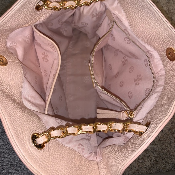 Blush Pink Tory Burch Large Shoulder Bag Tote - Picture 8 of 13